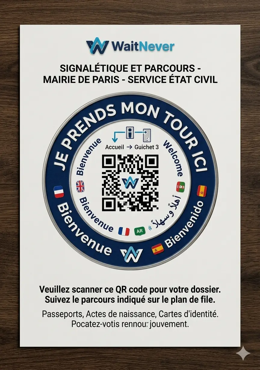 Sticker WaitNever pour Services Publics